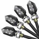 ПОВОРОТНИКИ СВЕТОДИОДНЫЕ МОТОЦИКЛЕТНЫЕ 4 ШТ M8 ДЫМОВЫЕ 12V QUAD СКУТЕР  фото 8