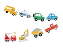 Красочная гирлянда на день рождения, баннер с автомобилями CARS