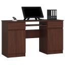 Компьютерный стол Венге 135, 2 ящика, 4 полки