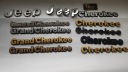 ЭМБЛЕМА - НАДПИСЬ GRAND CHEROKEE - БУКВЫ НА ОТвороте