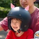 1 PAIRING ROZOWE ROGI DO HELMET MOTOCIKLINIO - DECOR NA PRZYSSAWKI  photo 12