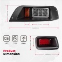 КОМПЛЕКТ СВЕТОДИОДНЫЕ DO ТЕЛЕЖКИ GOLFOWEGO 12V Z REFLEKTORAMI I ПОВОРОТНИКАМИ  фото 7