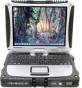 Náramok Laptop Tablet 2v1 PANASONIC ToughBook CF-19 MK3 TOUCH 4/320HDD Porty USB 2.0 USB 3.0 RJ-45 D-Sub (VGA) 3,5 mm minijack (audio) iné
