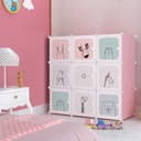 Detská modulárna skrinka 9 políc, regál do izby, hračky, oblečenie Výška nábytku 110 cm
