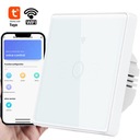 Сенсорное стекло LED LIGHT SWITCH fi60 Single White WiFi Tuya Smart