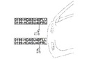 CHARNELA PARTE DELANTERA DERECHOS DE PUERTA INFERIOR TOYOTA LAND CRUISER PRADO GDJ150 