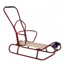 Металлический задний ремешок для санок, черный