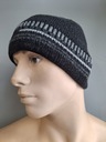 ШАПКА МУЖСКАЯ ПЛОТНАЯ ЗИМНЯЯ САБФИЛЬ НА ФЛИСЕ, ЧЕРНАЯ, ТЕПЛЫЕ ПОЛОСКИ
