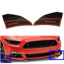2PCS АВТО ПЕРЕДНЯ БАМПЕР ДИФУЗОР ДИФУЗОР ЧОРНІ ZAOKRAGLONE GS  (17809229040) фото min 7