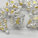 СЕРЕБРЯНЫЕ КАТАКОМБЫ НАБОР ИЗ 7 МЕТАЛЛИЧЕСКИХ RPG КУБИКОВ