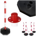 ПАРКОВОЧНЫЙ СТОЙК 80 СМ БЛОКИРОВКА ДОРОЖНОГО ЗАБОРА СО СВЕТООТРАЖАЮЩИМ ОСНОВАНИЕМ