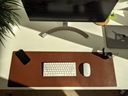 Стильный кожаный коврик для стола - Светло-коричневый - 90x30 см