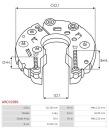 ЗАРЯДНОЕ УСТРОЙСТВО ГЕНЕРАТОРА ARC0198S BOSCH AS-PL  фото 8