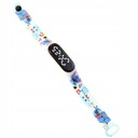 Светодиодные цифровые часы Stich, голубые