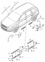 MOULURE PROTECTION SEUIL DROITE AUDI Q7 4L 4L0853656photo 10