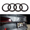 EMBLEMA PARTE TRASERA INSIGNIA NEGRO LUSTRE AUDI A1 A2 A3 A4 A5 A6 A7 A8 Q3 Q5 Q7 RS 