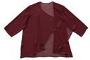 elegancki KOMPLET top narzutka bordo 2XL 50 PROMO Model BabaBabie