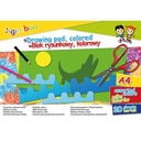 Блокнот для рисования А4, 20 листов, смесь 70 г. цвет