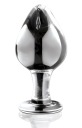 Стеклянная анальная пробка, длина 9 см.