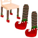 Чехлы на ножки стола защищают рождественскую атмосферу