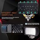 2ШТ ПОТУЖНА ФАРА РОБОЧА LED (СВІТЛОДІОД) 45W АВТО ФАРА ПРОТИВОТУМАННА 12V 24V  (17375660237) фото min 12