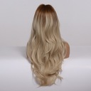 Парик BLONDE OMBRE с НАТУРАЛЬНЫМИ волнами, длинный КОРИЧНЕВЫЙ