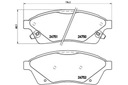 ZAPATAS DE FRENADO CADILLAC SRX 09- PARTE DELANTERA BREMBO 