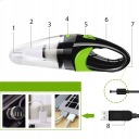 БЕЗПРОВОДНОЙ ПЫЛЕСОС АВТО 120W USB РУЧНОЙ ТУРБИНЫ ФИЛЬТР  фото 9
