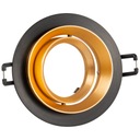 ВСТРАИВАЕМЫЙ ГАЛОГЕННЫЙ СВЕТ С ПОДВИЖНЫМ КРУГЛЫМ ТОЧЕЧНЫМ СВЕТОДИОДОМ, ЧЕРНЫЙ/ЗОЛОТОЙ