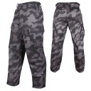 Военные тактические брюки-карго Mil-Tec US Ranger BDU Splinter Night L