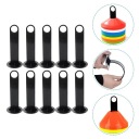 Конуси І Навчальні Тарілки Чорний Пластини 10 Szt