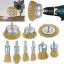 9SZT ZESTAW SZCZOTEK DRUCIANYCH DO WIERTARKI WKRĘTARKI STALI METALU DREWNA