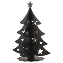 РОЖДЕСТВЕНСКАЯ ЕЛКА металл 3D УКРАШЕНИЕ РОЖДЕСТВЕНСКИЙ ОРНАМЕНТ ЛОФТ черный