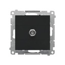 Антенная розетка Contact-simon черная