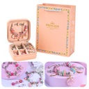 НАБОР ДЛЯ ИЗГОТОВЛЕНИЯ ОЖЕРЕЛЬЯ-БРАСЛЕТА РОЗОВЫЕ ПОДВЕСКИ СДЕЛАЙ САМ СДЕЛАЙ САМ