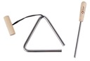 INSTRUMENT MUZYCZNY TRÓJKĄT DLA DZIECI NAUKA GRY DŹWIĘK CLASSIC WORLD EDU