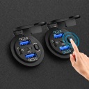 ЗАРЯДНИЙ ПРИСТРІЙ ГНІЗДО АВТОМОБІЛЬНА 4X USB ГЕРМЕТИЧНА 12V 24V АВТО МОНТАЖ  (18850675839) фото min 10