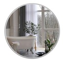 КРУГЛОЕ СЕРЕБРЯНОЕ ЗЕРКАЛО 80 Узкая АЛЮМИНИЕВАЯ РАМА LOFT
