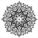 Шаблон декупажа мандалы А4