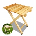 ДЕРЕВЯННЫЙ ТАБУРЕТ Складной стул массивный 35см