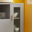 Шкаф для микроволновой печи Кухонный сервант Стол для прихожей Glass FSB82-HG