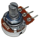 Линейный потенциометр 200к ось 6мм L15мм