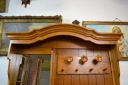 ДУБОВАЯ ВЕШАЛКА С ЗЕРКАЛОМ
