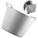 ГИБКАЯ КОРЗИНА УНИВЕРСАЛЬНЫЙ КОНТЕЙНЕР ДЛЯ БЕЛЬЯ PUSH 42Л СЕРЫЙ