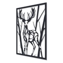 ИЗОБРАЖЕНИЕ ОЛЕНЕЙ, АЖУРНОЕ УКРАШЕНИЕ, 3D ОТДЕЛКА СТЕНЫ