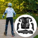 KIDS MOTOCIKLAS GUARD SUIT CHILDREN ПОВНИЙ БОДІ GEAR DIRT BIKE GEAR ЧОРНИЙ  фото 9