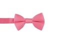 Галстук-бабочка для ребенка 0-18 месяцев ПОЛУМАТОВЫЙ КОРАЛЛО-РОЗОВЫЙ