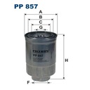 FILTRO COMBUSTIBLES FILTRON PP 857 