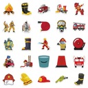 НАБОР НАКЛЕЙКОВ ДЛЯ НОУТБУКА MIX FIREMAN 50 шт.