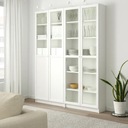 IKEA BILLY OXBERG Regál biele sklo 160x30x202 cm Kód výrobcu 79280738